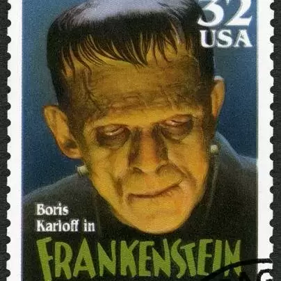 picture of Frankenstein postage stamp